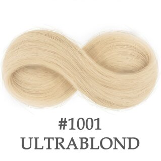 Probesträhnen Virgin Remy Echthaar #1001 ultrablond