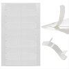 1x PU Tape Klebeband Streifen doppelseitig transparent 10 x 4 cm