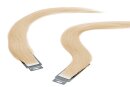Tape In Extensions 45 cm Premium Virgin Echthaar (60) Platinblond