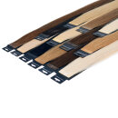 Tape In Extensions 45 cm Premium Virgin Echthaar (3) Schokobraun