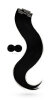 Tape In Extensions 45 cm Premium Virgin Echthaar (1) Schwarz