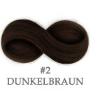 Tape In Extensions 50 cm Virgin Echthaar Dunkelbraun 02