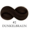 Tape In Extensions 50 cm Virgin Echthaar Dunkelbraun 02