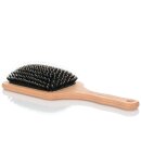 Massage Haarbürste pneumatisch mit Naturborsten und Nylon Kugelstiften