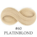 50 cm Virgin Echthaar Strähnen Flat-Tip Bondings #60 Platinblond