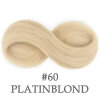 50 cm Virgin Echthaar Strähnen Flat-Tip Bondings #60 Platinblond